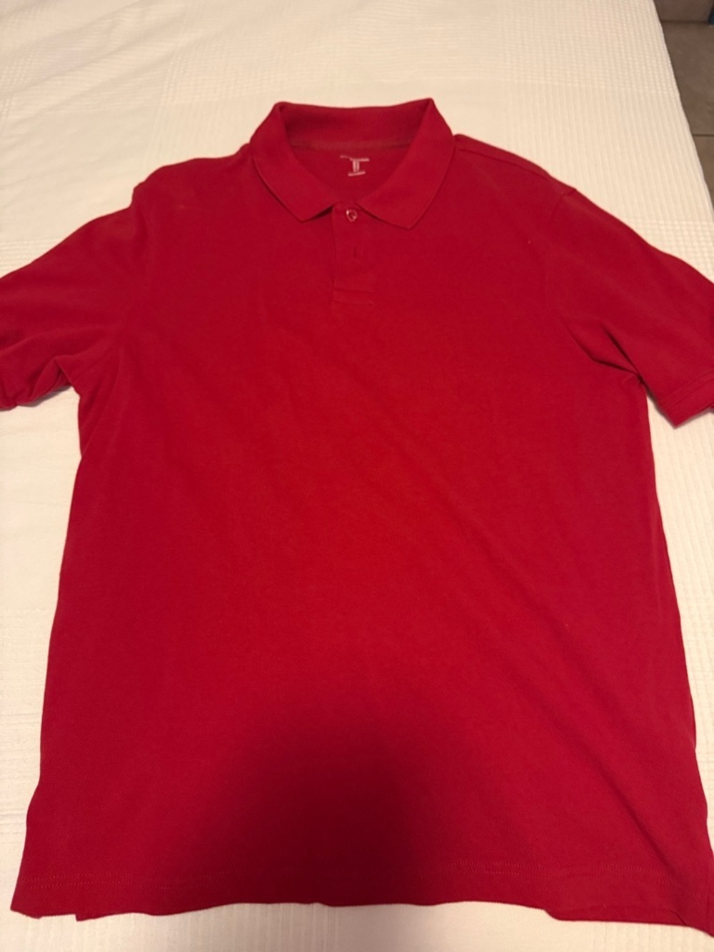 Amazon Men's Red Polo Shirt - Short Sleeve Classic